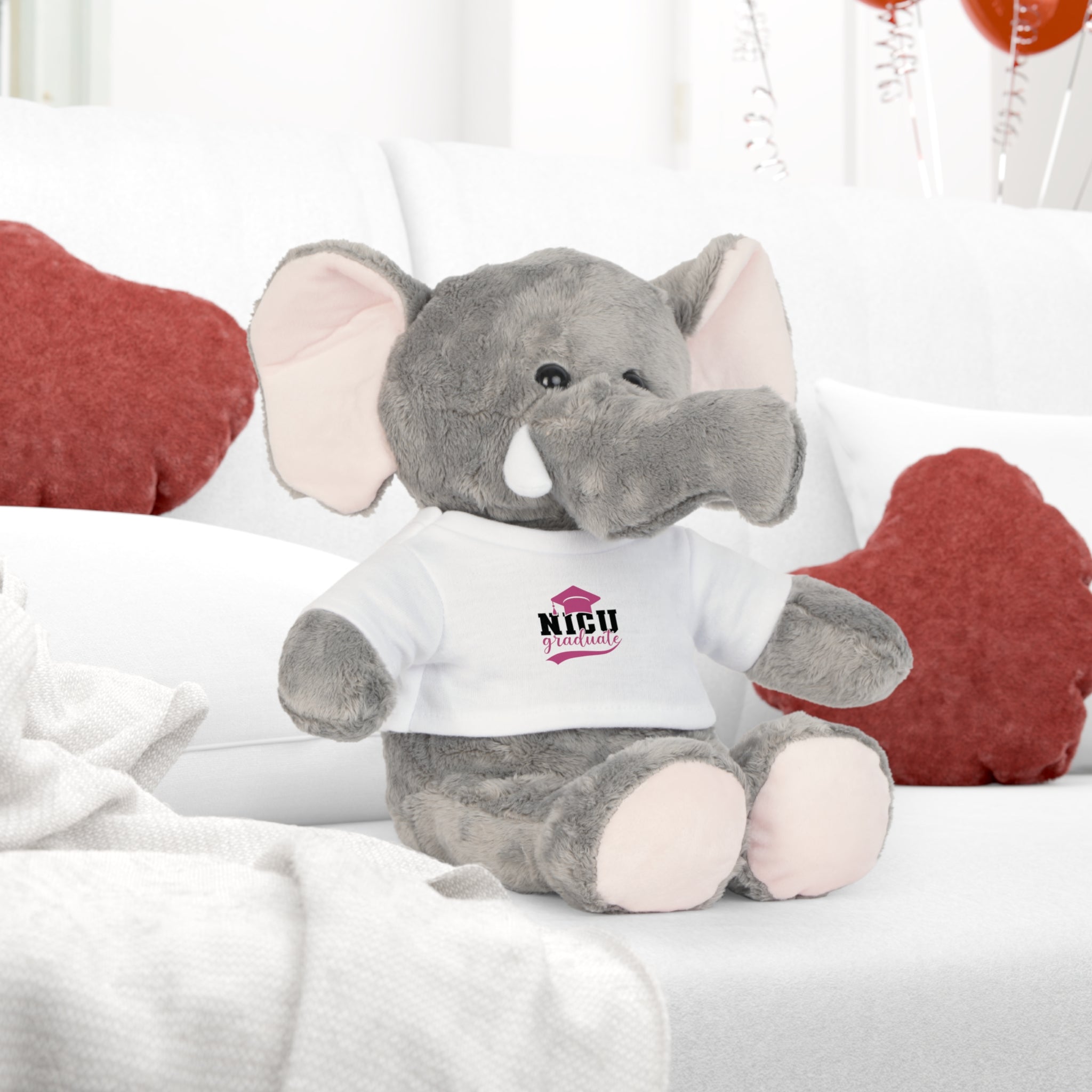 NICU Graduate Teddy Bear Plush with Graduation T-Shirt