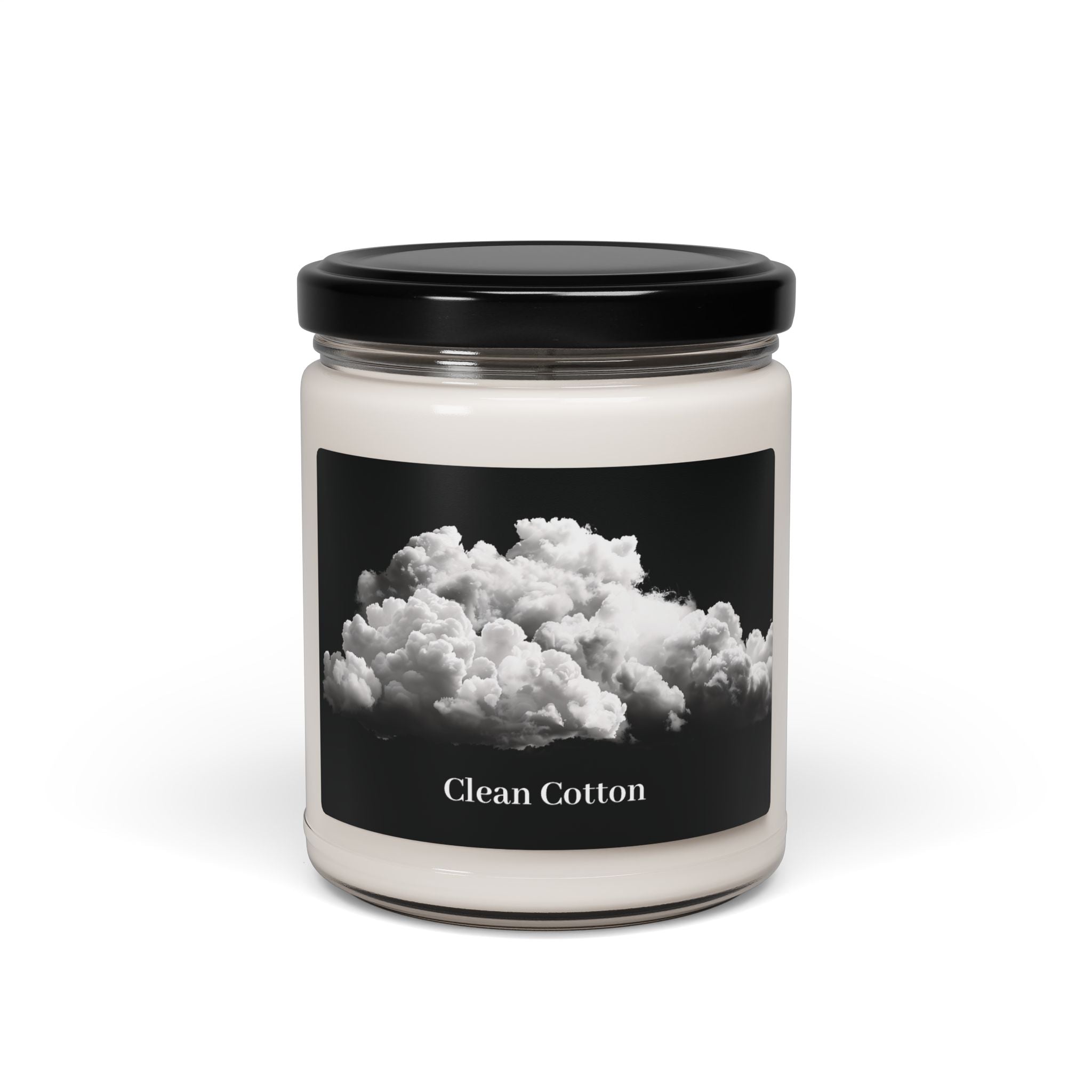 Clean Cotton Scented Soy Candle — 9oz  Fresh Linen Fragrance Jar