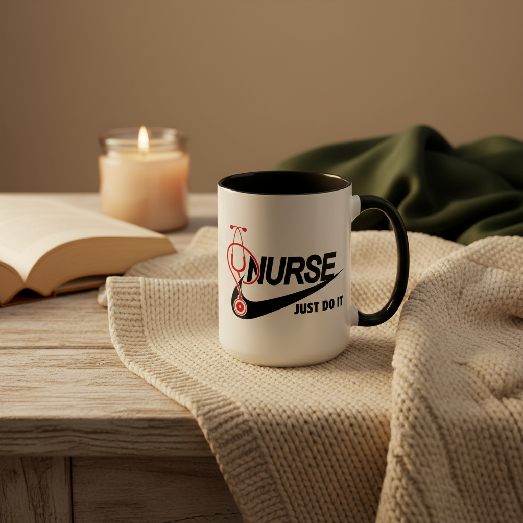 Nurse Custom Name Mug - Personalized 15oz Coffee Cup for Nurses