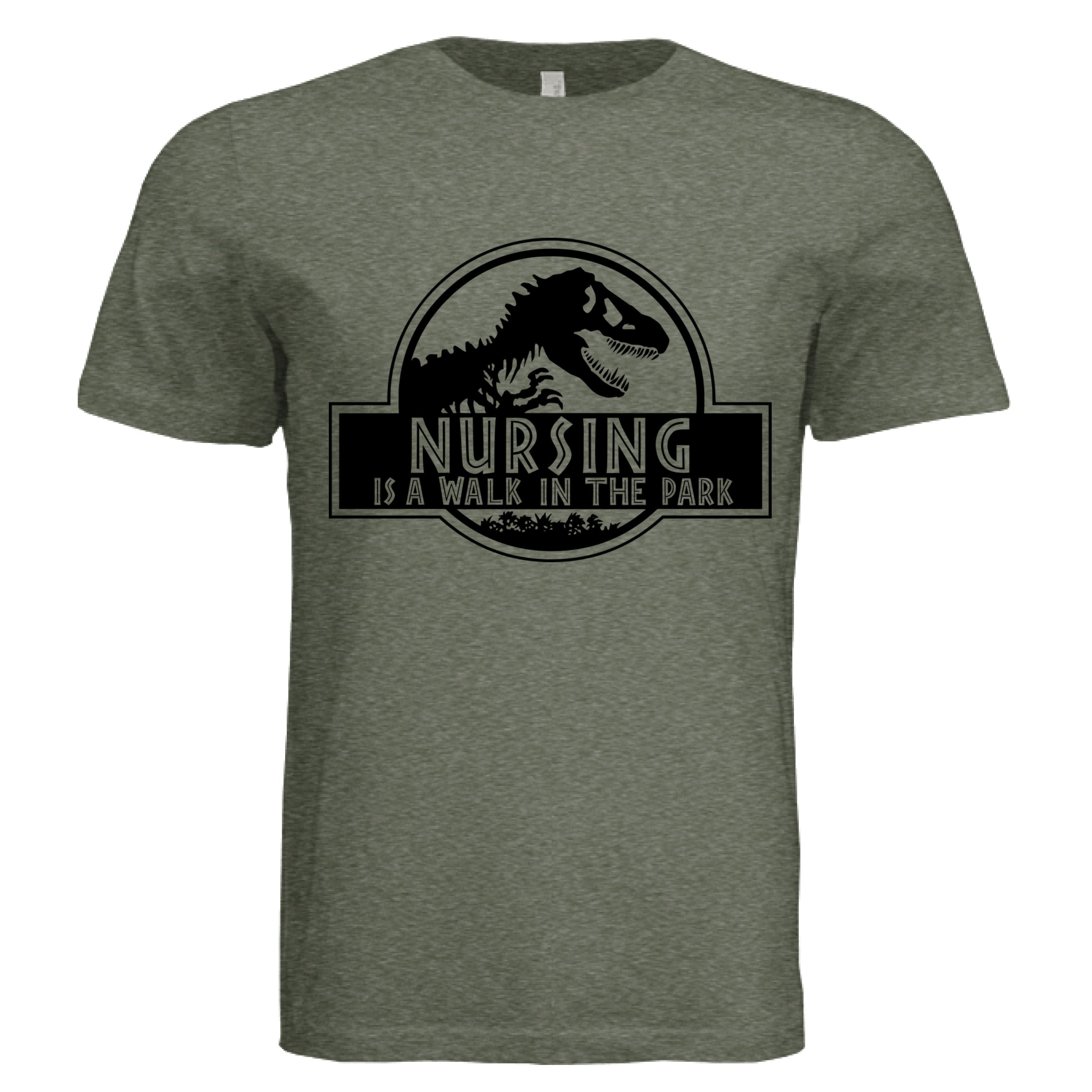 Military Green Triblend - FRONT